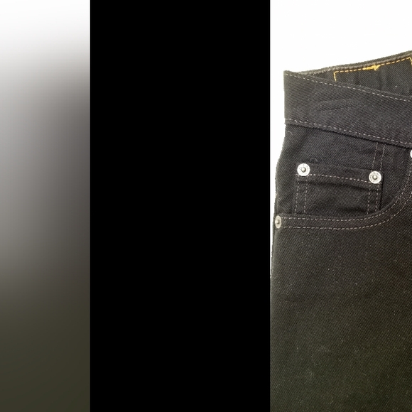 Levi's 550 24 x 26 Boy's Relaxed Fit Slim Black Jeans - Picture 5 of 11